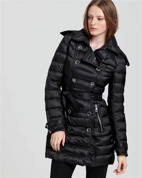 burberry quilted down-filled coat|Burberry brit quilted lightweight coat.